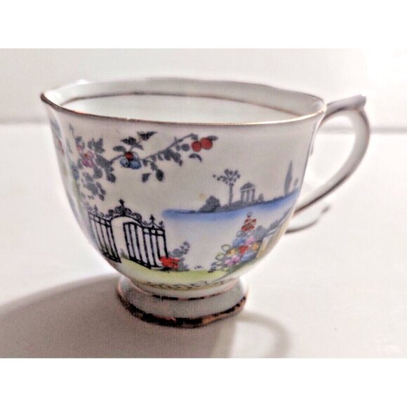 Antique Royal Albert HAND PAINTED Teacup & Saucer "Rosedale" Pattern 1930's - Picture 9 of 14